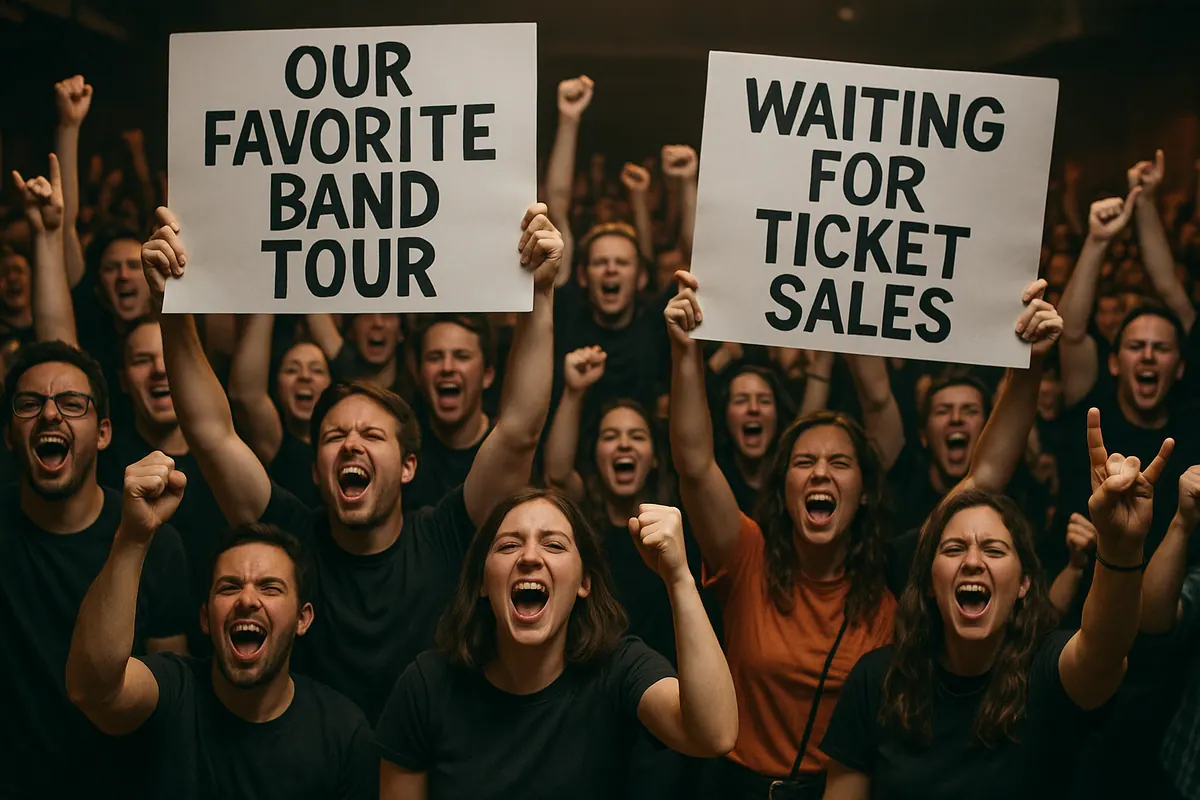 Crowd, tickets, sales