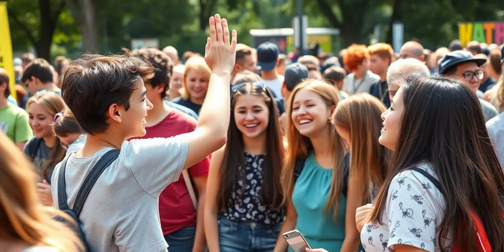 Diverse ages enjoying event