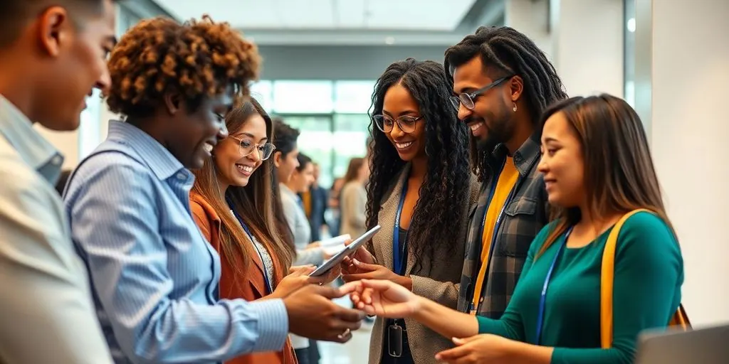 People easily signing up for an event on a digital device.