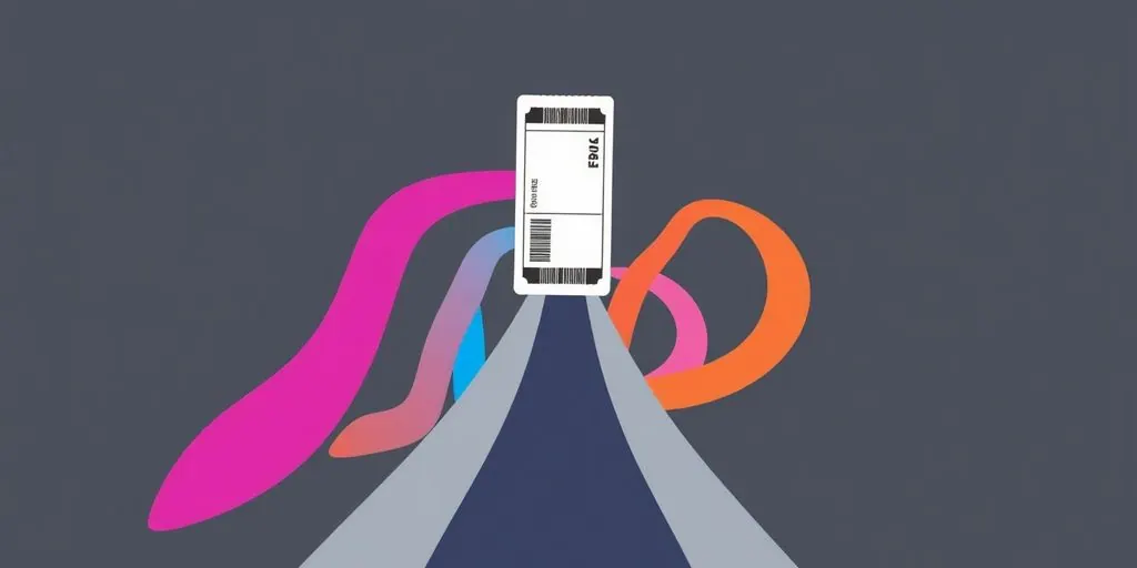 Ticket purchase flow with channel attribution.