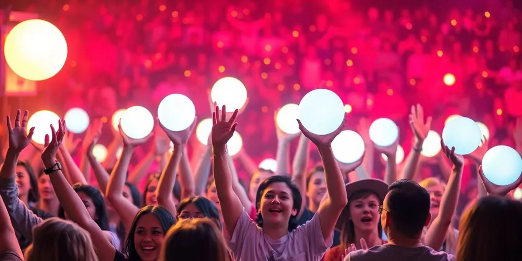 Fans celebrating a successful project launch.